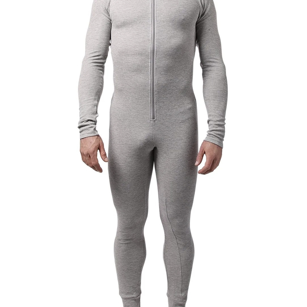 Men's Full-Body Thermal Suit in Gray